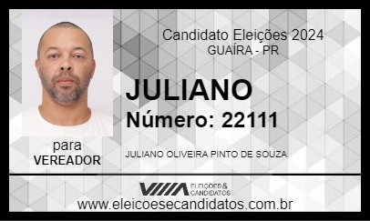 Candidato JULIANO 2024 - GUAÍRA - Eleições