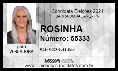 Candidato ROSINHA 2024 - BARRA DO JACARÉ - Eleições