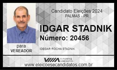 Candidato IDGAR STADNIK 2024 - PALMAS - Eleições