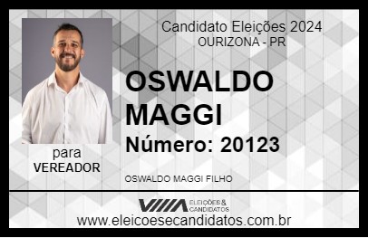 Candidato OSWALDO MAGGI 2024 - OURIZONA - Eleições