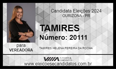 Candidato TAMIRES 2024 - OURIZONA - Eleições