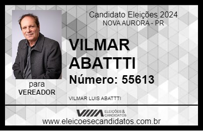 Candidato VILMAR ABATTTI 2024 - NOVA AURORA - Eleições