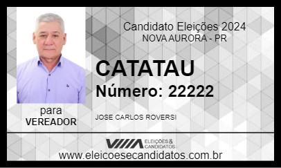 Candidato CATATAU 2024 - NOVA AURORA - Eleições