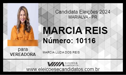 Candidato MARCIA REIS 2024 - MARIALVA - Eleições