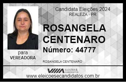 Candidato ROSANGELA CENTENARO 2024 - REALEZA - Eleições