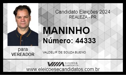 Candidato MANINHO 2024 - REALEZA - Eleições