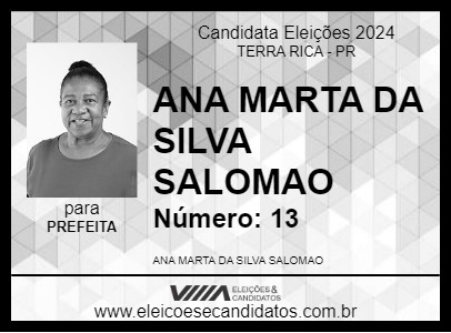 Candidato MARTINHA DO HOSPITAL 2024 - TERRA RICA - Eleições