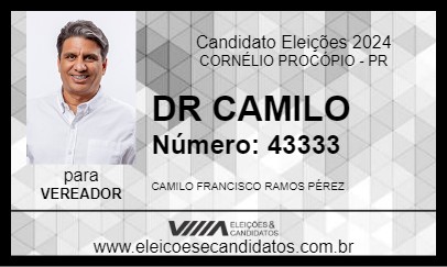 Candidato DR CAMILO 2024 - CORNÉLIO PROCÓPIO - Eleições