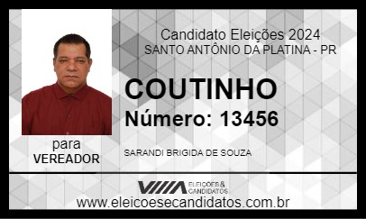 Candidato COUTINHO 2024 - SANTO ANTÔNIO DA PLATINA - Eleições