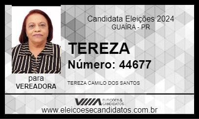 Candidato TEREZA 2024 - GUAÍRA - Eleições