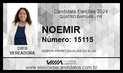 Candidato NOEMIR 2024 - QUATRO BARRAS - Eleições