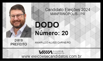 Candidato DODO 2024 - MANFRINÓPOLIS - Eleições