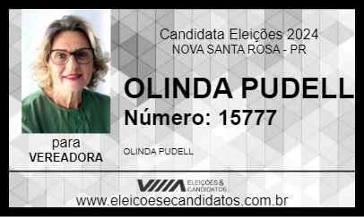 Candidato OLINDA PUDELL 2024 - NOVA SANTA ROSA - Eleições