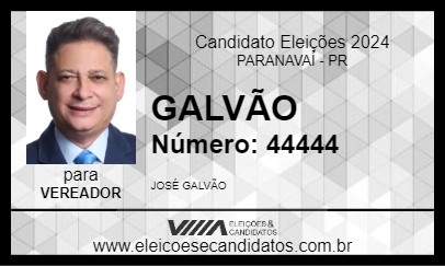 Candidato GALVÃO 2024 - PARANAVAÍ - Eleições