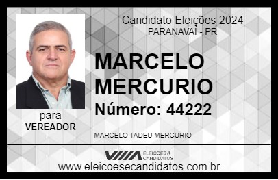 Candidato MARCELO MERCURIO 2024 - PARANAVAÍ - Eleições