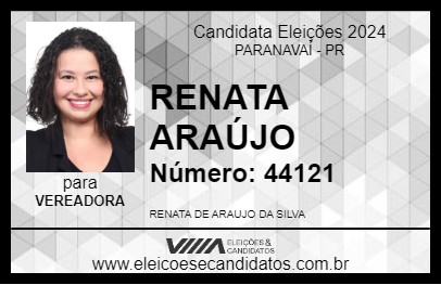 Candidato RENATA ARAÚJO 2024 - PARANAVAÍ - Eleições