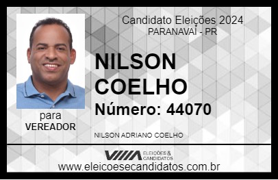 Candidato NILSON COELHO 2024 - PARANAVAÍ - Eleições