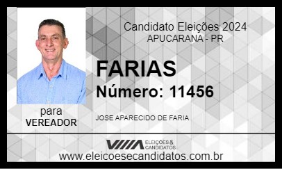 Candidato FARIAS 2024 - APUCARANA - Eleições