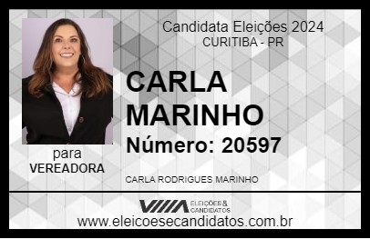 Candidato CARLA MARINHO 2024 - CURITIBA - Eleições