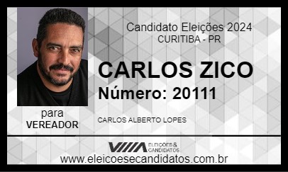 Candidato CARLOS ZICO 2024 - CURITIBA - Eleições