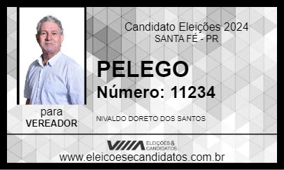 Candidato PELEGO 2024 - SANTA FÉ - Eleições