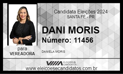 Candidato DANI MORIS 2024 - SANTA FÉ - Eleições