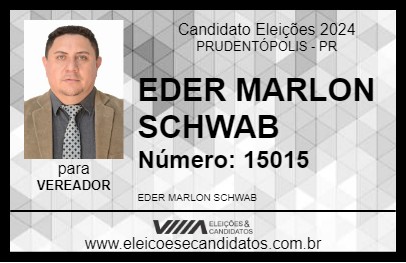 Candidato EDER DA SAÚDE 2024 - PRUDENTÓPOLIS - Eleições