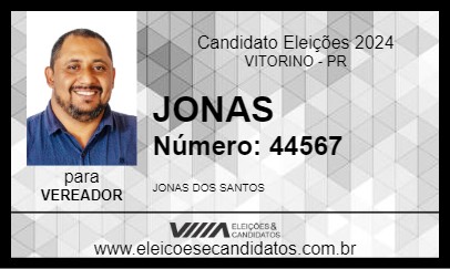 Candidato JONAS 2024 - VITORINO - Eleições