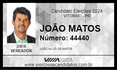 Candidato JOÃO MATOS 2024 - VITORINO - Eleições