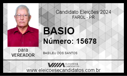 Candidato BASIO 2024 - FAROL - Eleições