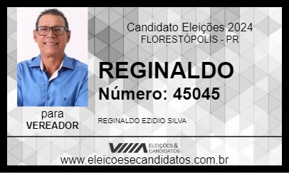 Candidato REGINALDO EZIDIO 2024 - FLORESTÓPOLIS - Eleições