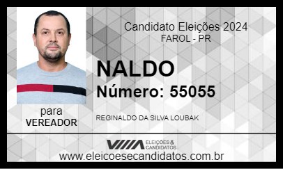 Candidato NALDO 2024 - FAROL - Eleições