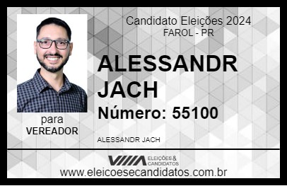 Candidato ALESSANDR JACH 2024 - FAROL - Eleições