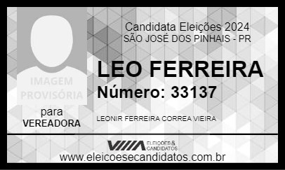 Candidato LEO FERREIRA 2024 - SÃO JOSÉ DOS PINHAIS - Eleições