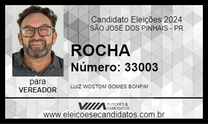 Candidato ROCHA 2024 - SÃO JOSÉ DOS PINHAIS - Eleições