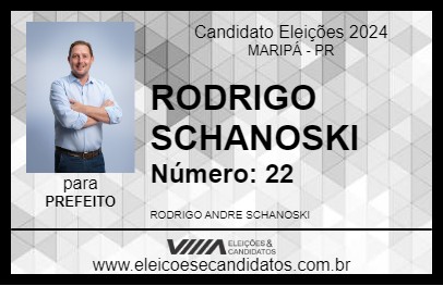 Candidato RODRIGO SCHANOSKI 2024 - MARIPÁ - Eleições