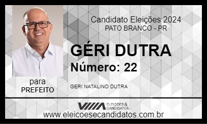 Candidato GÉRI DUTRA 2024 - PATO BRANCO - Eleições