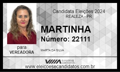 Candidato MARTINHA 2024 - REALEZA - Eleições