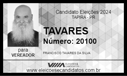 Candidato TAVARES 2024 - TAPIRA - Eleições