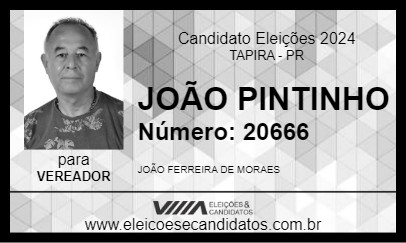 Candidato JOÃO PINTINHO 2024 - TAPIRA - Eleições