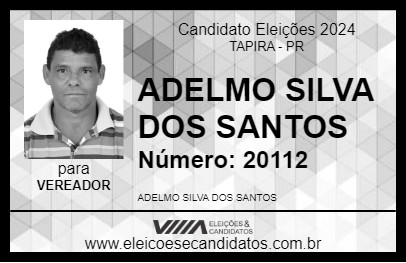 Candidato ADELMO SILVA DOS SANTOS 2024 - TAPIRA - Eleições