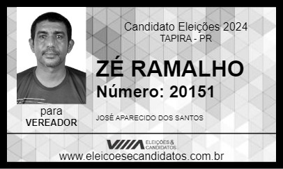 Candidato ZÉ RAMALHO 2024 - TAPIRA - Eleições