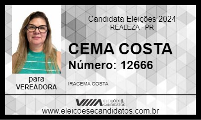 Candidato CEMA COSTA 2024 - REALEZA - Eleições