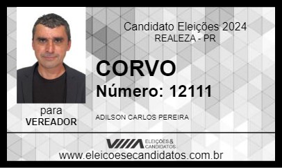 Candidato CORVO 2024 - REALEZA - Eleições