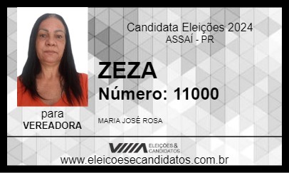 Candidato ZEZA 2024 - ASSAÍ - Eleições