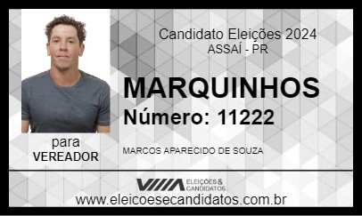 Candidato MARQUINHOS 2024 - ASSAÍ - Eleições