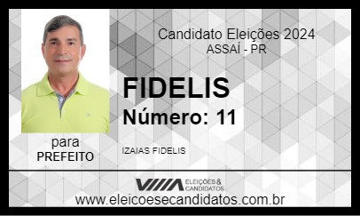 Candidato FIDELIS 2024 - ASSAÍ - Eleições