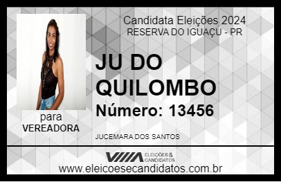 Candidato JU DO QUILOMBO 2024 - RESERVA DO IGUAÇU - Eleições