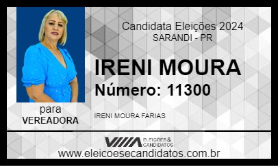 Candidato IRENI MOURA 2024 - SARANDI - Eleições