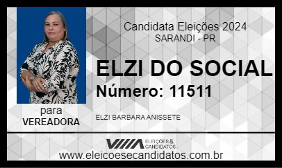 Candidato ELZI DA NOVA UNÇÃO 2024 - SARANDI - Eleições